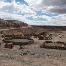 Small farmer village on the Argentine side of the Paso de Jama